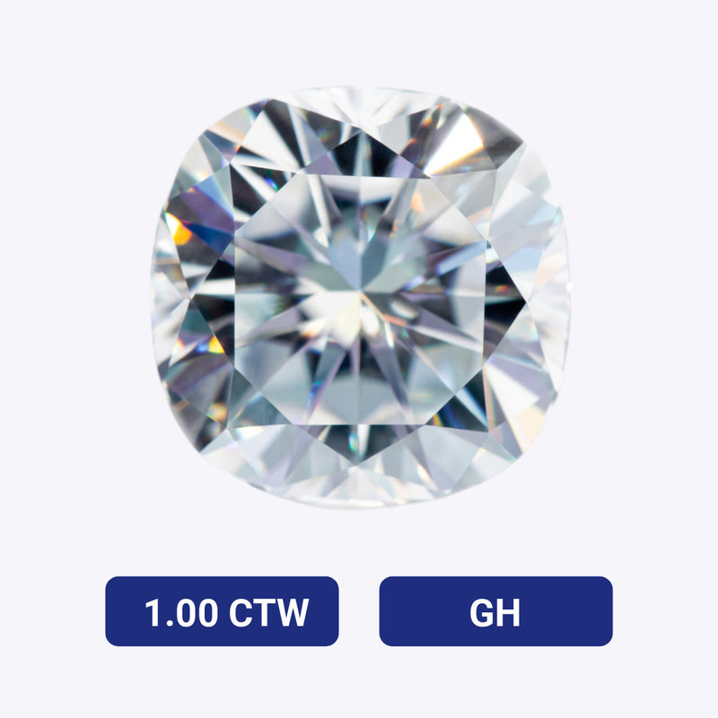 1.00 CTW Cushion Moissanite Gemstone (GH - Near-Colorless)