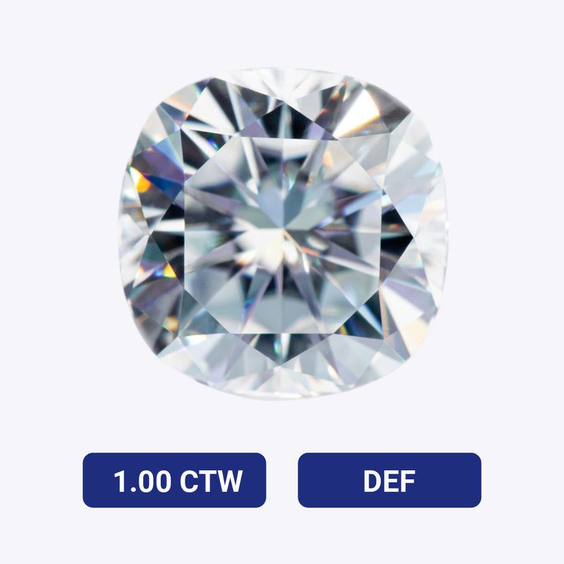 1.00 CTW Cushion Moissanite Gemstone (DEF - Colorless)