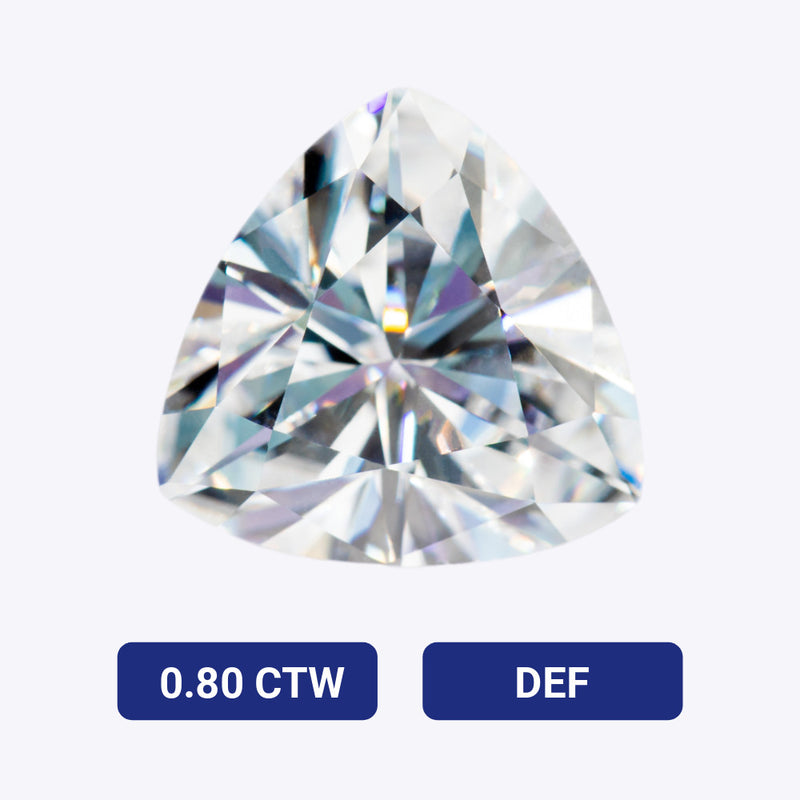 0.80 CTW Trillion Moissanite Gemstone (DEF - Colorless)