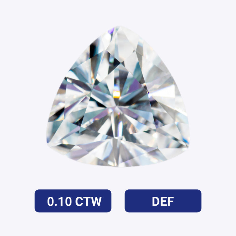 0.10 CTW Trillion Moissanite Gemstone (DEF - Colorless)