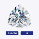 0.80 CTW Trillion Moissanite Gemstone (IJ - Lightly-Colored)